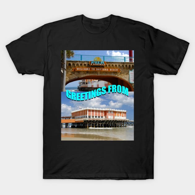 Daytona Beach Florida custom postcard A T-Shirt by dltphoto